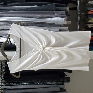 Express Ivory Knot Front Sleeveless Top Size XS